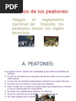 Derechos de Los Peatones