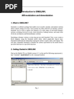 Procedure: Introduction To SIMULINK AM Modulation and Demodulation