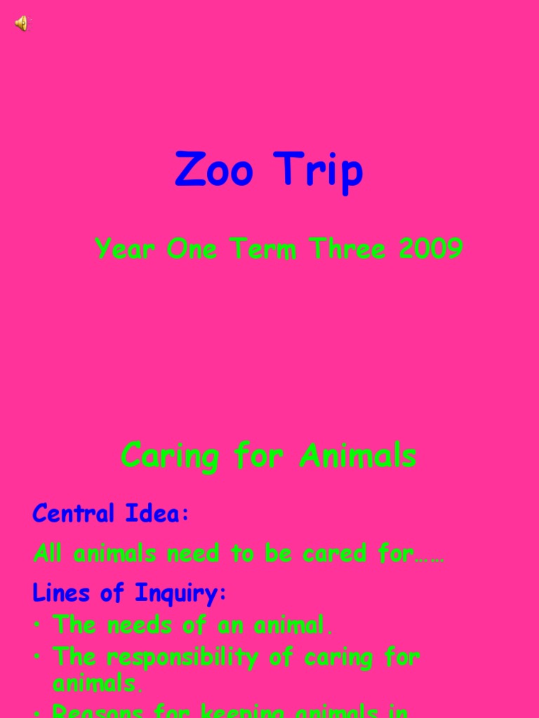 Zoo Trip Slide Show | PDF