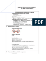 Hoja datos seguridad ácido fluorhídrico