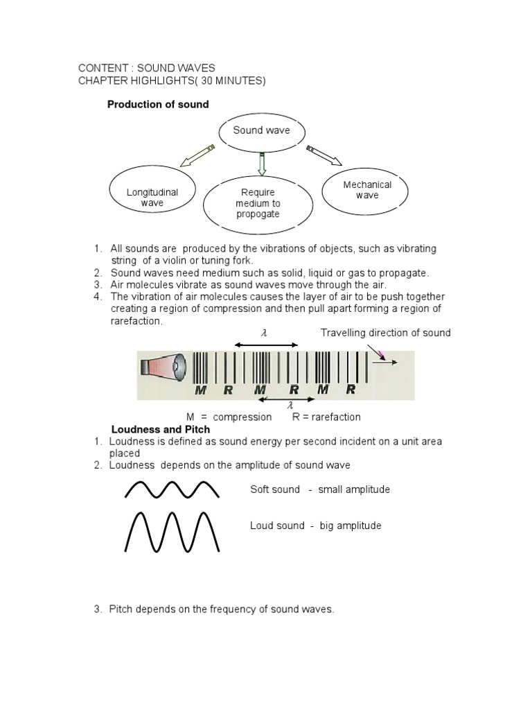 1.6 Sound Waves | PDF | Sound | Waves