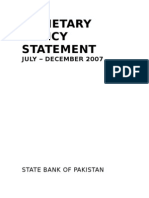 MONETARY Policy of Pakistan Analysis