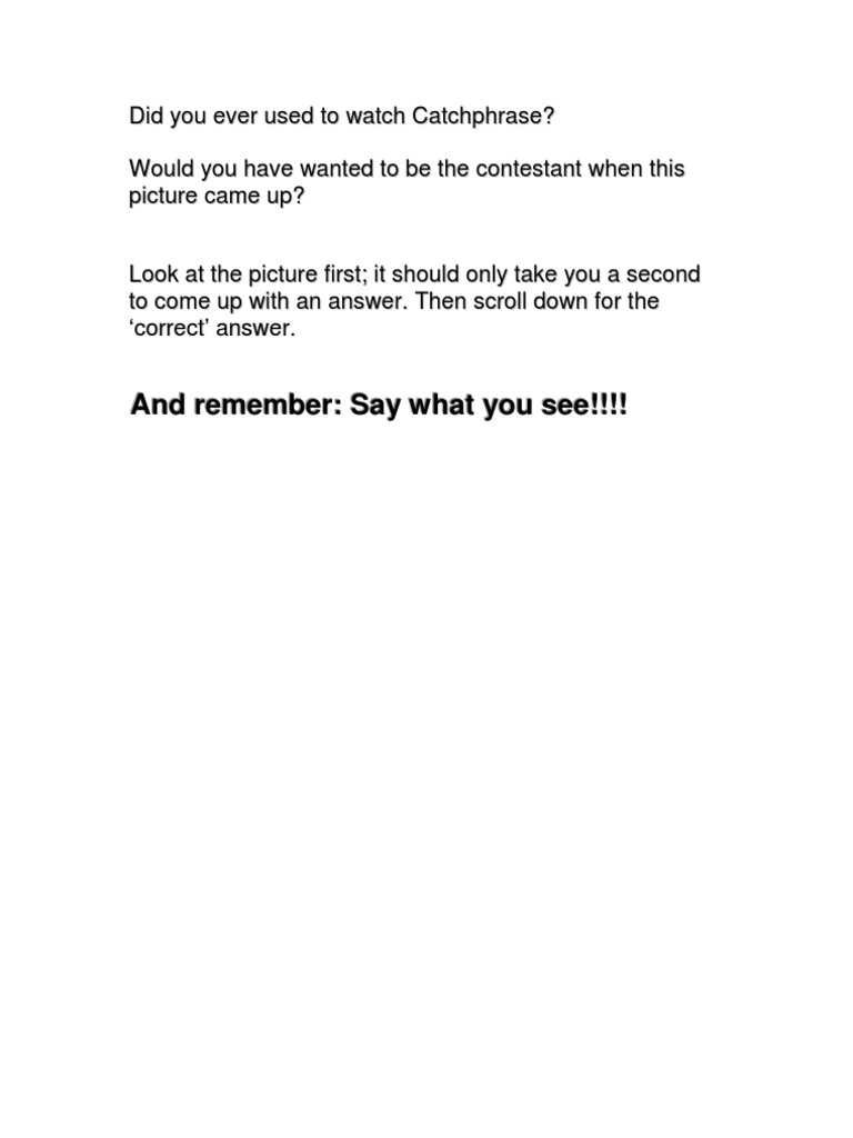 Catchphrase Quiz: Test Your Knowledge | PDF | Leisure