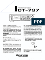 Pioneer CT-737 Owners Manual