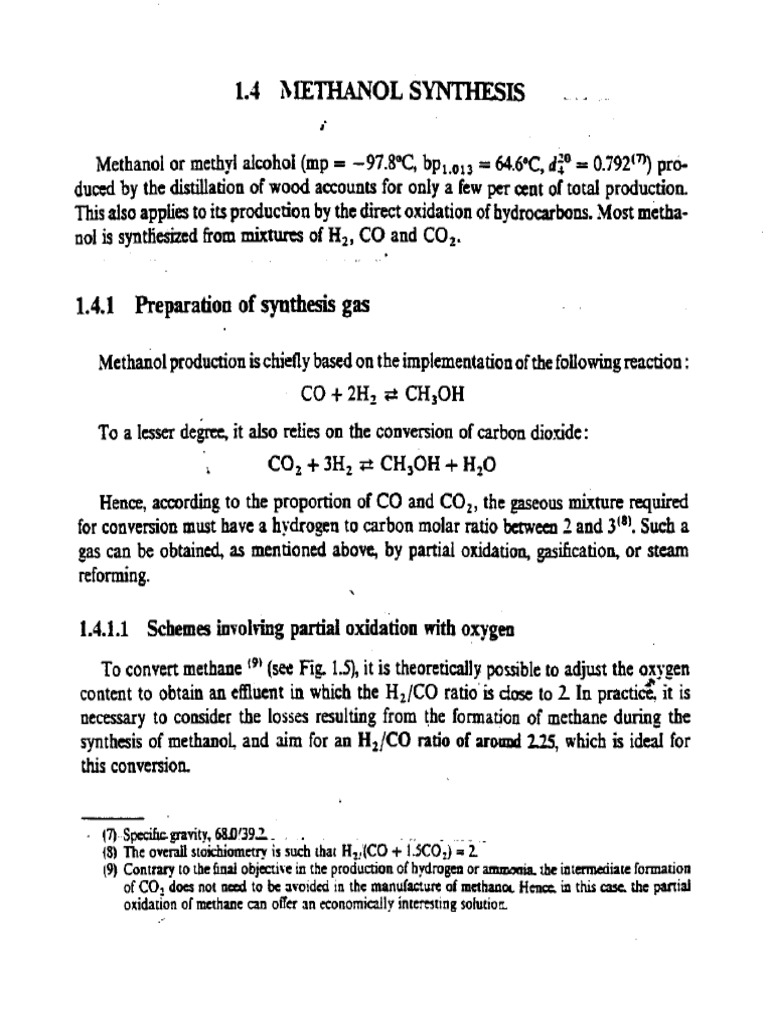 Methanol Synthesis | PDF | Methanol | Carbon Dioxide