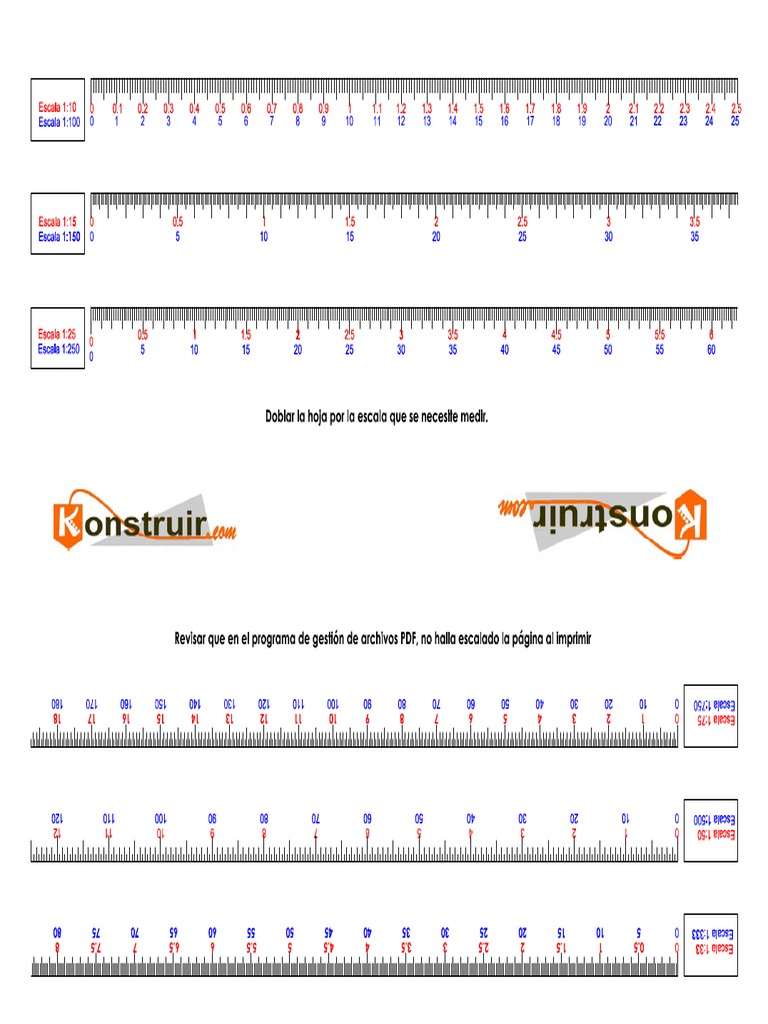 Escalimetro para Imprimir | PDF