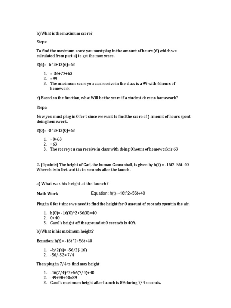 Homework and Height Calculations | PDF | Teaching Methods & Materials