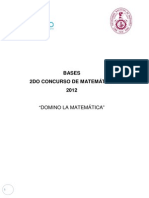 Bases Del Concurso Matematica 2012