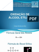 Oxidação de Álcool Etílico