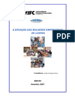 A Situação Das Mulheres Empresárias de Luanda (November 2007)