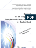 Konzept Integriertes Energieforschungsprogramm