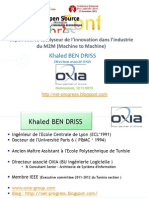 L'open Source Catalyseur de L'innovation Dans L'industrie Du M2M - 12 - 11 - 2013 Khaled BEN DRISS V2.0.0 PDF