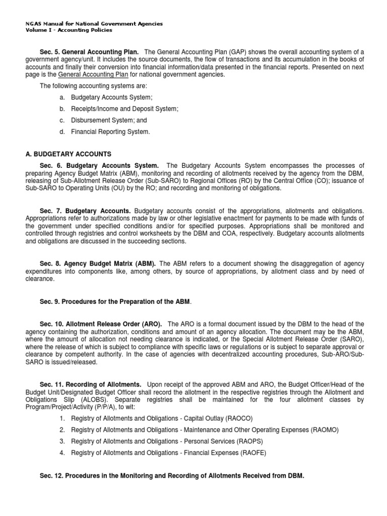 NGAS Manual for Government Accounting | PDF | Inventory | Cheque