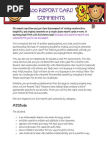 Report Card Comments Collection | Reading (Process)