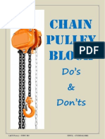 Chain Block Do's & Dont's