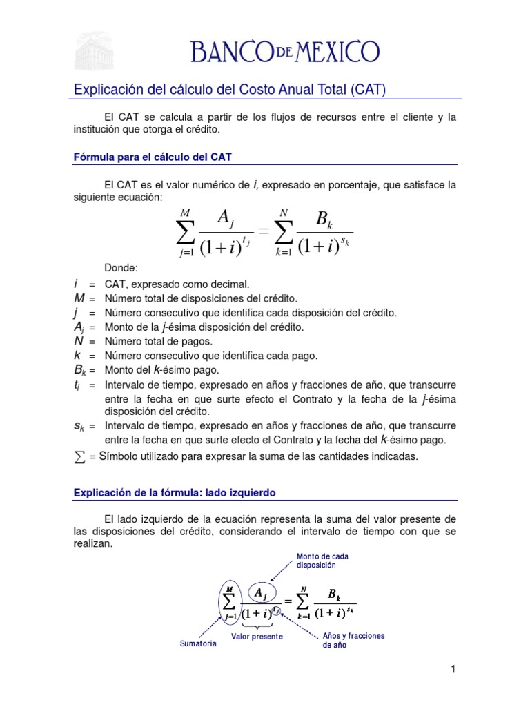 Calculo de Cat Fórmula Suma Prueba gratuita de 30 días Scribd