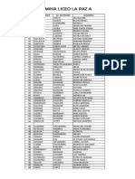 Nomina Liceo La Paz A