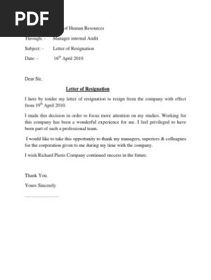 Letter of Resignation.doc