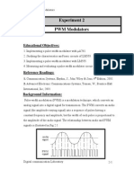 Experiment 2 PWM Modulators: Educational Objectives