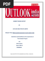 Download onkarsharma outlook india project by onkarsharma87 SN19813000 doc pdf