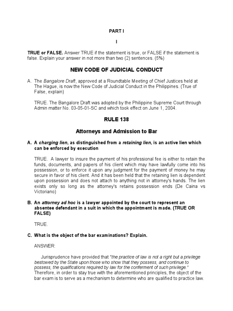 2009 Legal Ethics Bar Exam Questions PDF Virtue Government