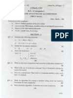 Exam Paper BE Comp. (PU) Design and Analysis 09