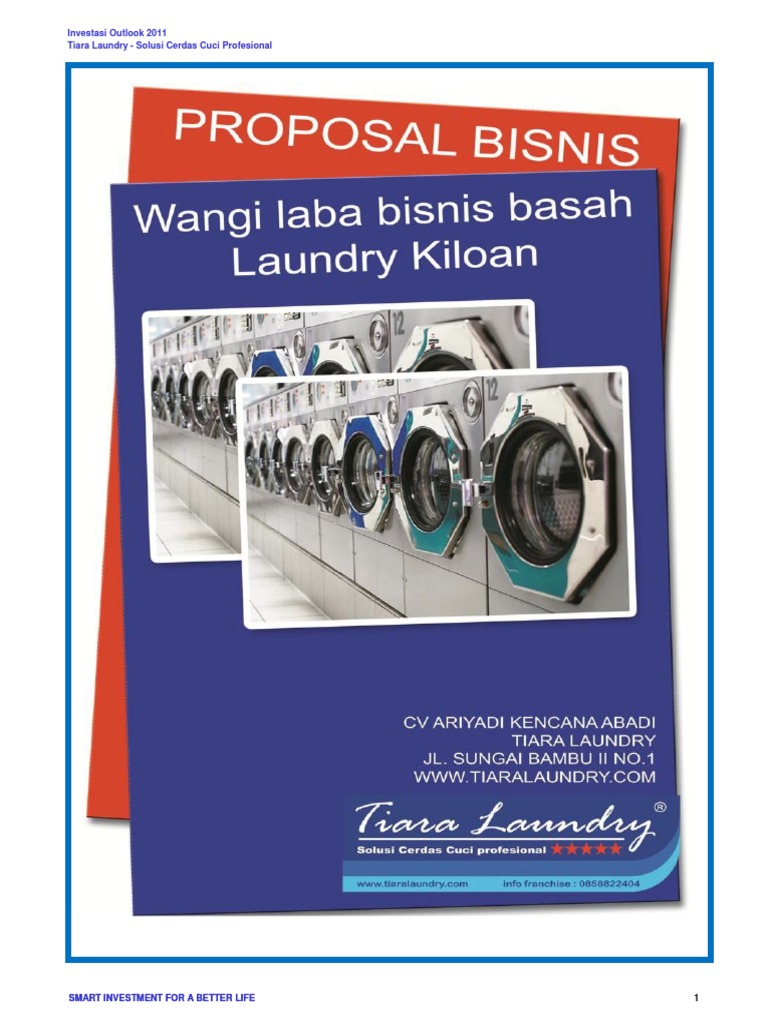 Proposal Penawaran Kerjasama Tiara Laundry 2012