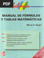 Manual de Fórmulas y Tablas Matemáticas Murray R. Spiegel