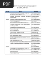 Takwim Aktiviti Tahunan Panitia Bahasa Melayu 2014