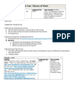 Week One Lesson Plans--W14