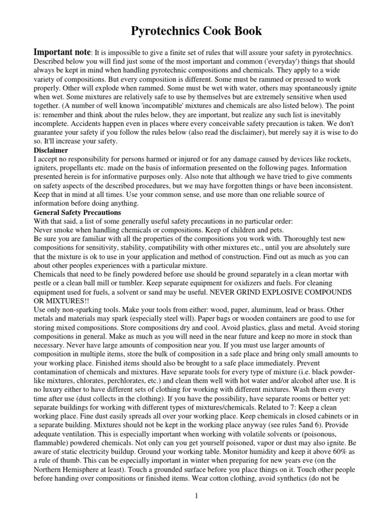 Pyrotechnics Safety and Guidelines | PDF | Rocket Propellant | Gunpowder