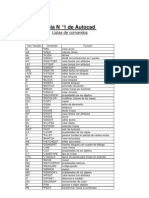 Guía N ° 1 de Autocad 2004 (Listas de Comandos)