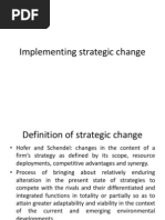 Implementing Strategic Change