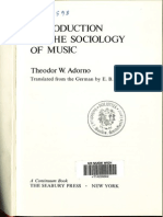 Adorno - Introduction To The Sociology of Music - Merged