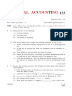 Accounting - Question Paper