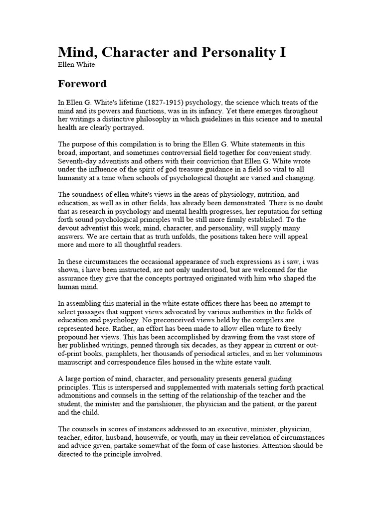 Mind, Character and Personality I | PDF | Soul | Satan