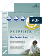 Nutrilite the most trusted brand for 4th year in a row !!!