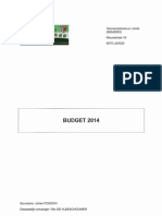 Gemeente Lierde Budget 2014