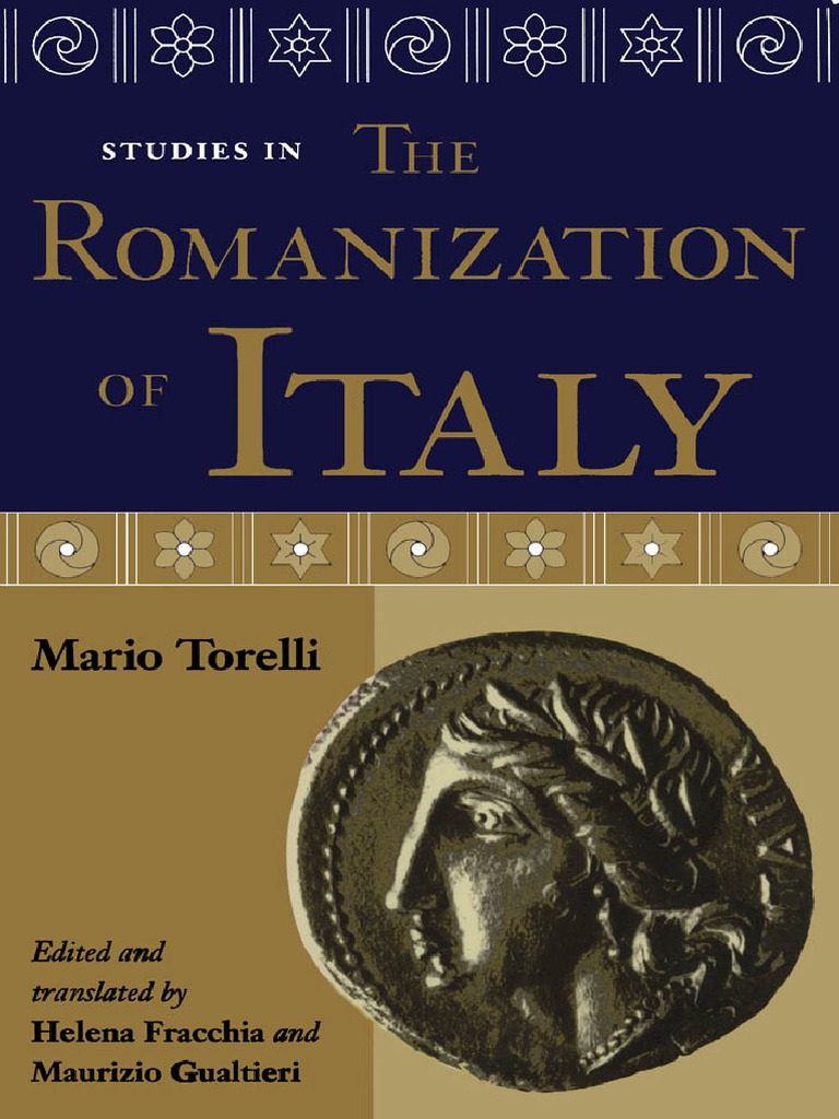 Torelli, Mario - Studies in The Romanization of Italy | PDF | Etruscan  Civilization | Italy