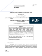 Aeronautical Communications Panel (Acp) : Working Paper