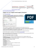 Download Sample Test Case Template with Examples Download  Software Testing Help by   SN198370982 doc pdf