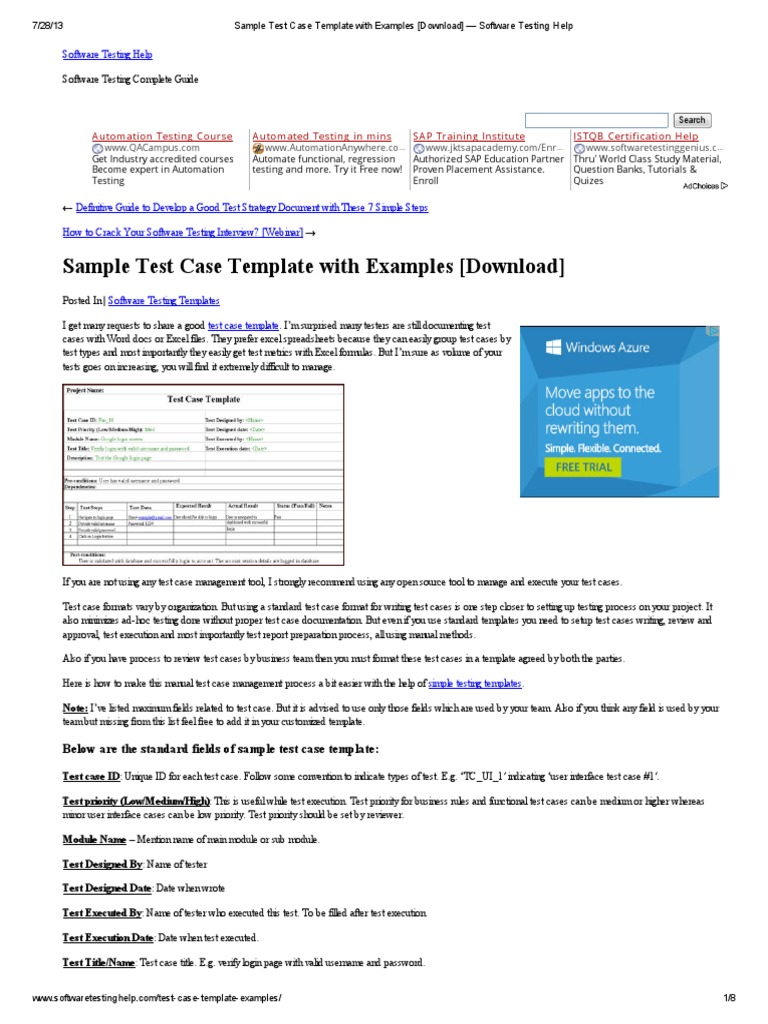 Software testing case studies pdf image
