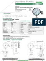 Bz-homogenizer Pressure Gauge With Transmitter