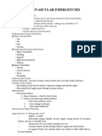 Cardiovascular Emergencies