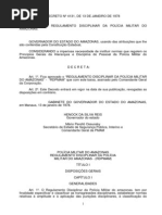 "Regulamento Disciplinar Da Polícia Militar - Rdpmam
