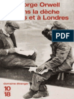 Dans La Deche A Paris Et A Londres - George Orwell