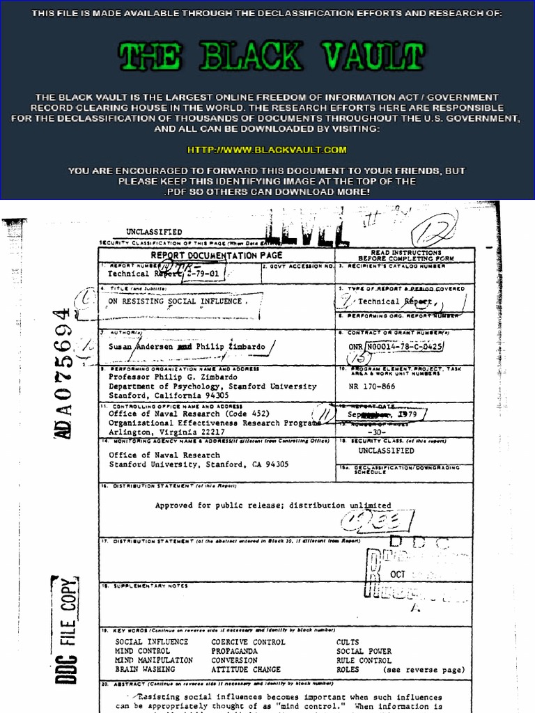 Resisting Mind Control | PDF | Mind Control | Persuasion