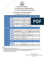 Schedule of Resit Year Examination