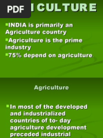 INDIA Is Primarily An Agriculture Country Agriculture Is The Prime Industry 75% Depend On Agriculture