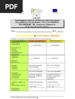 Ficha de trabalho nº3- texto literário e não literário
